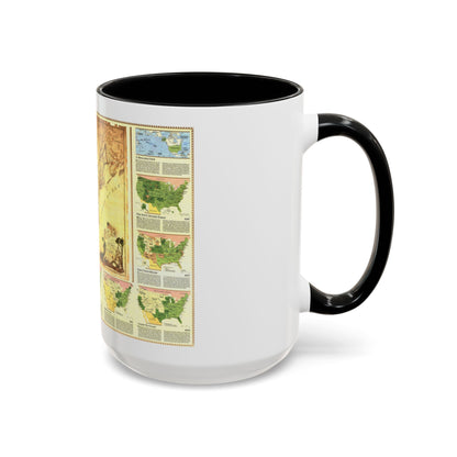 USA - Territorial Growth (1987) (Map) Accent Coffee Mug