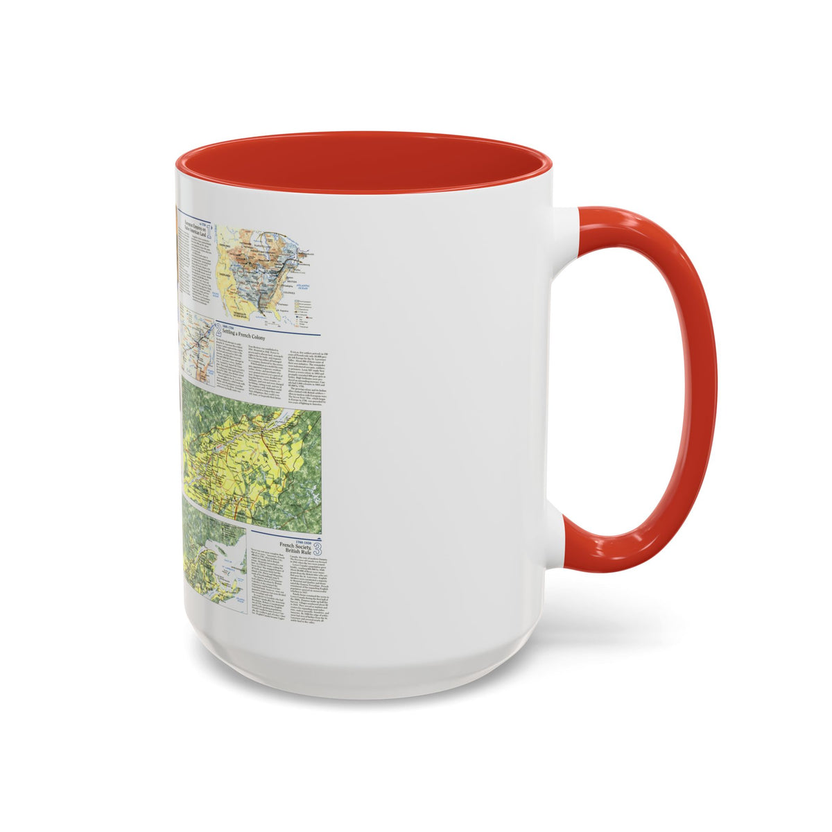Canada - Quebec 2 (1991) (Map) Accent Coffee Mug