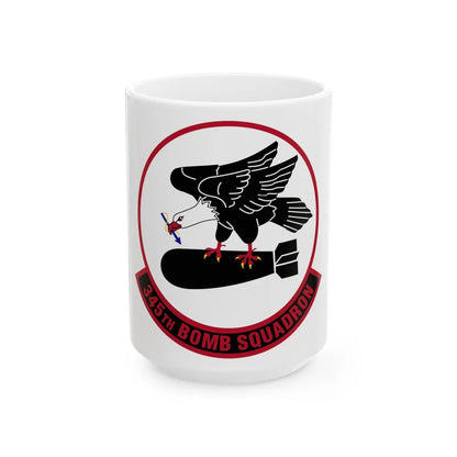 345 Bomb Squadron AFRC (U.S. Air Force) White Coffee Mug-15oz-Go Mug Yourself