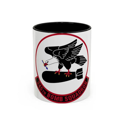 345 Bomb Squadron AFRC (U.S. Air Force) Accent Coffee Mug 11oz Black - Go Mug Yourself