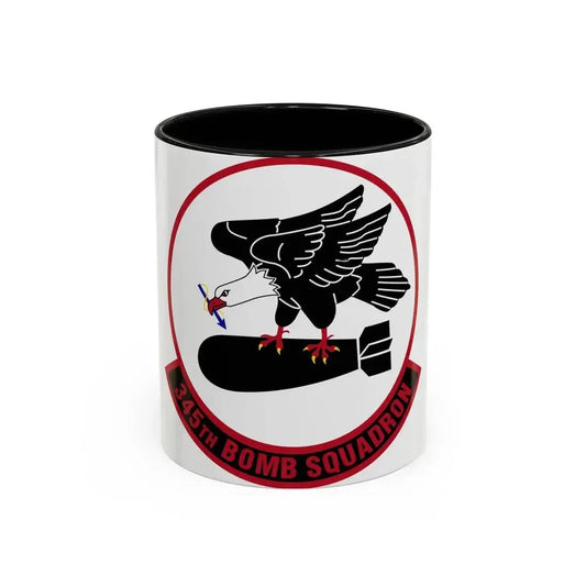 345 Bomb Squadron AFRC (U.S. Air Force) Accent Coffee Mug 11oz Black - Go Mug Yourself