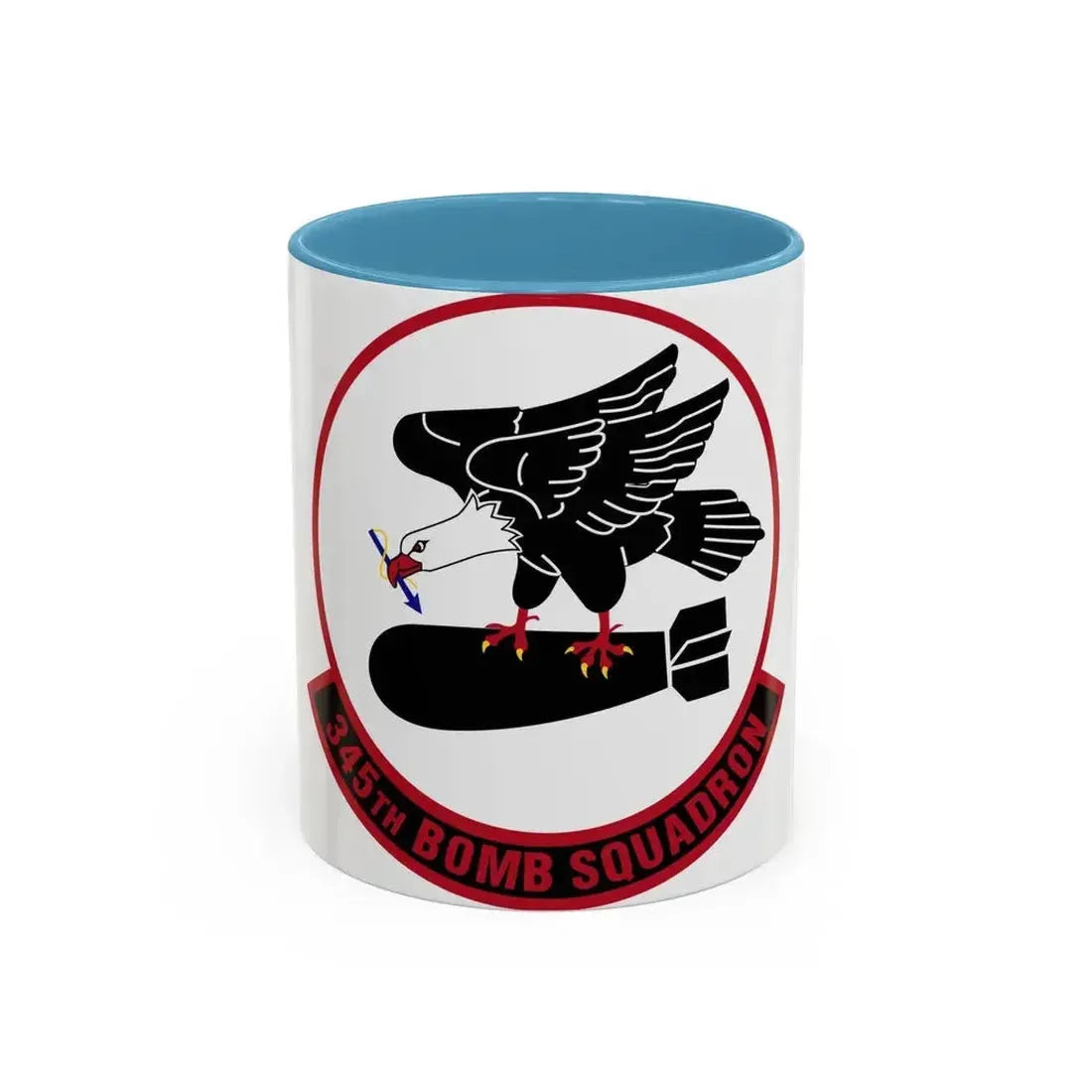 345 Bomb Squadron AFRC (U.S. Air Force) Accent Coffee Mug 11oz Light Blue - Go Mug Yourself