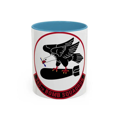 345 Bomb Squadron AFRC (U.S. Air Force) Accent Coffee Mug 11oz Light Blue - Go Mug Yourself