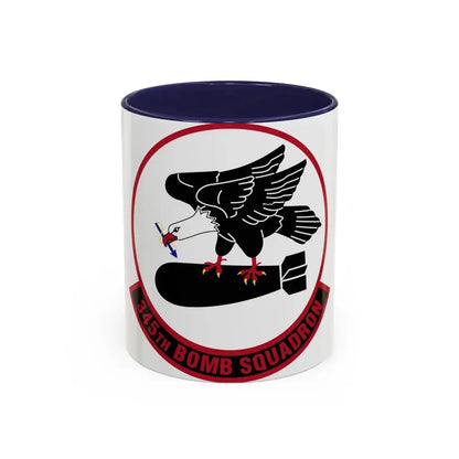 345 Bomb Squadron AFRC (U.S. Air Force) Accent Coffee Mug 11oz Navy - Go Mug Yourself