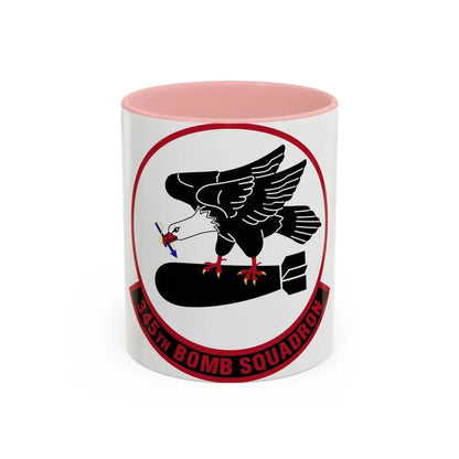 345 Bomb Squadron AFRC (U.S. Air Force) Accent Coffee Mug 11oz Pink - Go Mug Yourself