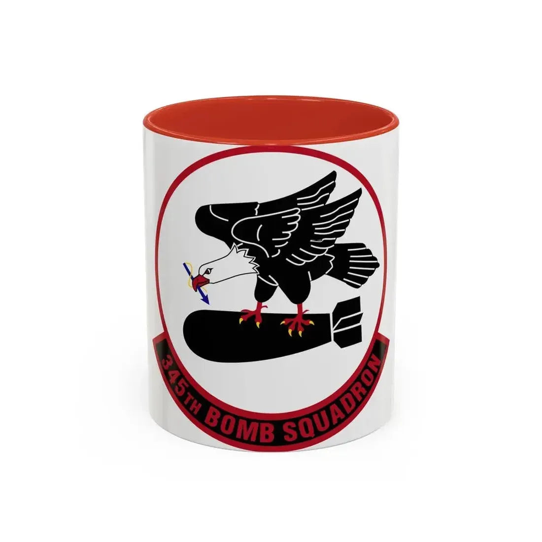 345 Bomb Squadron AFRC (U.S. Air Force) Accent Coffee Mug 11oz Red - Go Mug Yourself