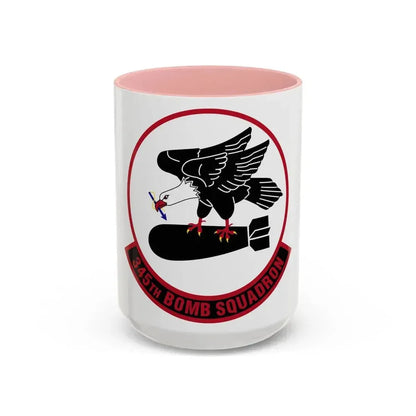 345 Bomb Squadron AFRC (U.S. Air Force) Accent Coffee Mug 15oz Pink - Go Mug Yourself