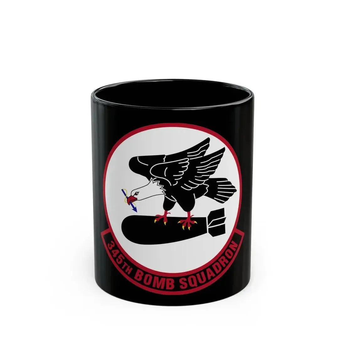 345 Bomb Squadron AFRC (U.S. Air Force) Black Coffee Mug 11oz - Go Mug Yourself