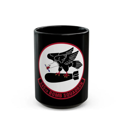 345 Bomb Squadron AFRC (U.S. Air Force) Black Coffee Mug 15oz - Go Mug Yourself
