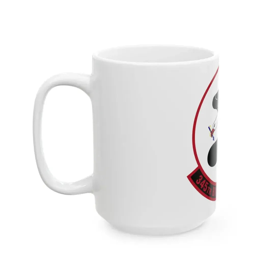 345 Bomb Squadron AFRC (U.S. Air Force) White Coffee Mug - Go Mug Yourself