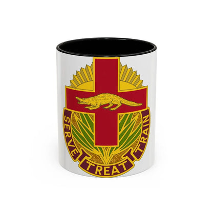 345 Field Hospital (U.S. Army) Accent Coffee Mug-11oz-Black-Go Mug Yourself