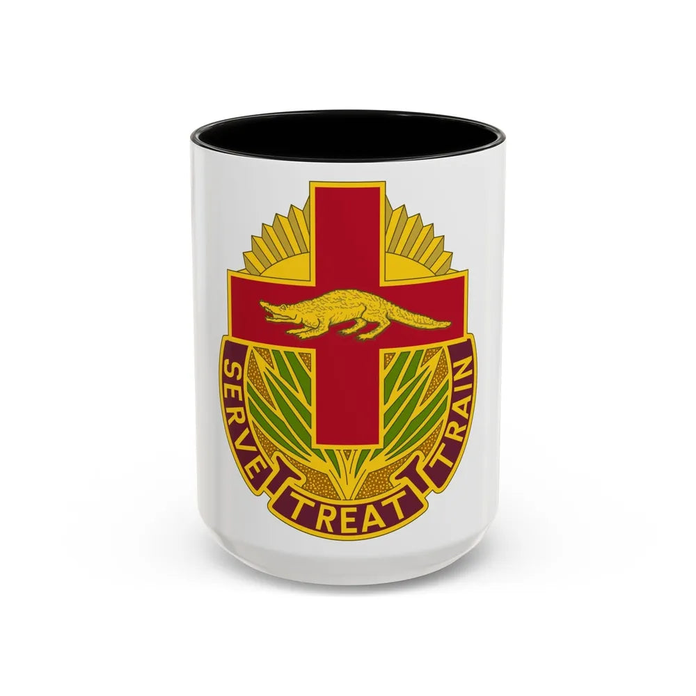 345 Field Hospital (U.S. Army) Accent Coffee Mug-15oz-Black-Go Mug Yourself