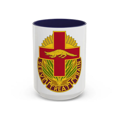 345 Field Hospital (U.S. Army) Accent Coffee Mug-15oz-Navy-Go Mug Yourself