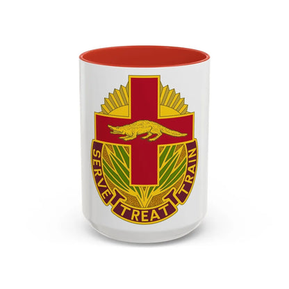 345 Field Hospital (U.S. Army) Accent Coffee Mug-15oz-Red-Go Mug Yourself