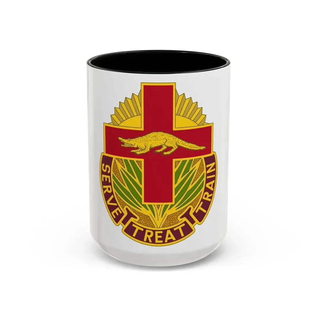 345 Field Hospital (U.S. Army) Accent Coffee Mug 15oz Black - Go Mug Yourself
