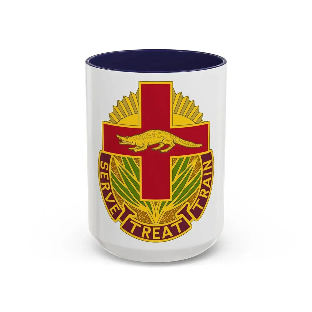 345 Field Hospital (U.S. Army) Accent Coffee Mug 15oz Navy - Go Mug Yourself