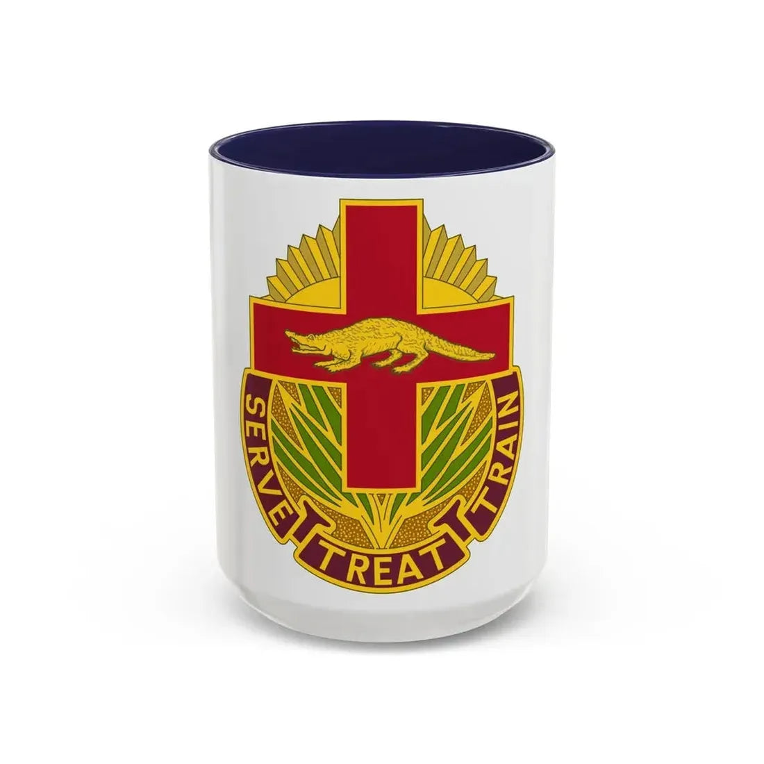 345 Field Hospital (U.S. Army) Accent Coffee Mug 15oz Navy - Go Mug Yourself