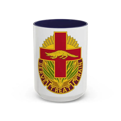 345 Field Hospital (U.S. Army) Accent Coffee Mug 15oz Navy - Go Mug Yourself