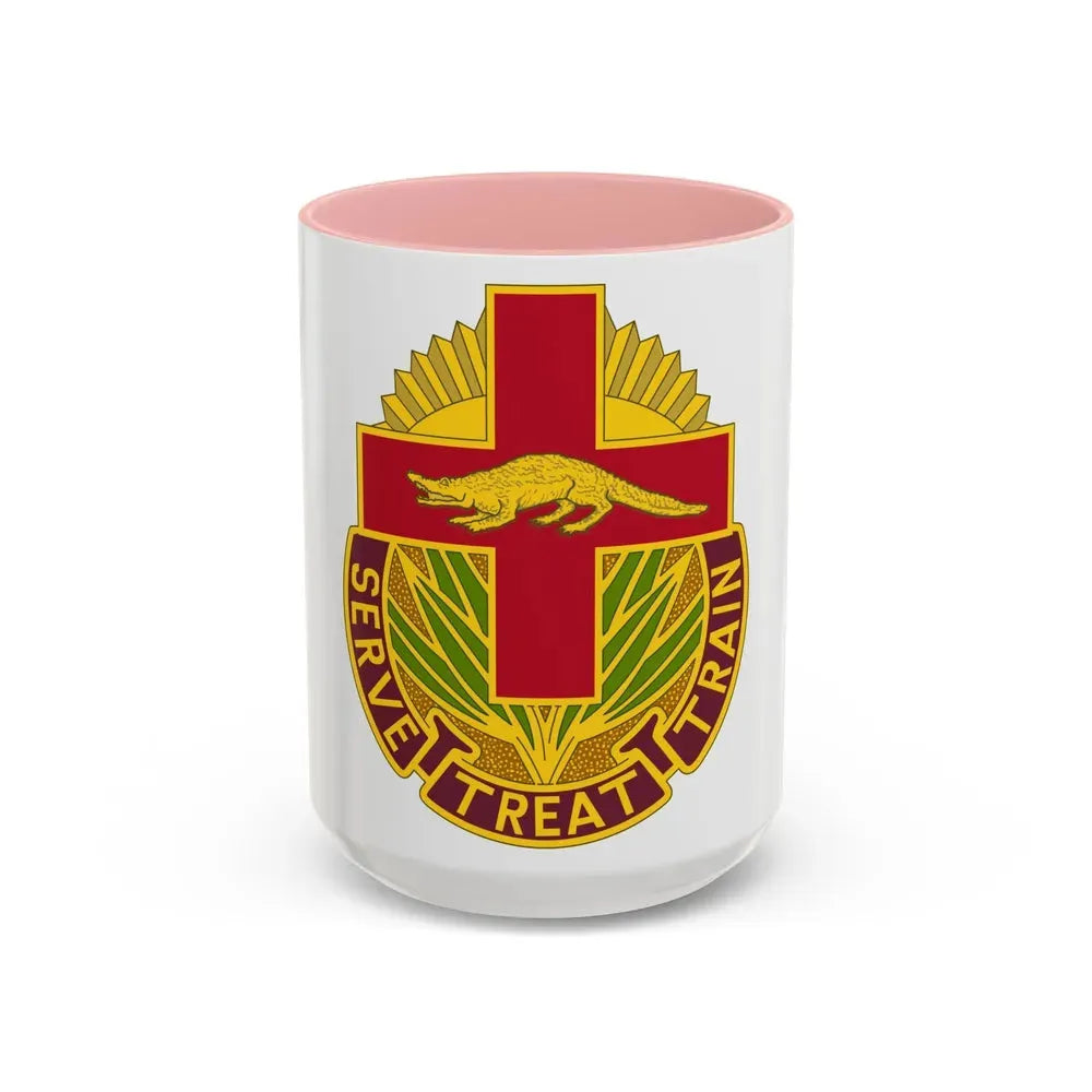 345 Field Hospital (U.S. Army) Accent Coffee Mug 15oz Pink - Go Mug Yourself