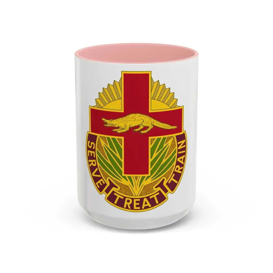 345 Field Hospital (U.S. Army) Accent Coffee Mug 15oz Pink - Go Mug Yourself