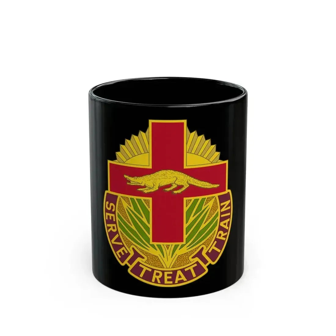 345 Field Hospital (U.S. Army) Black Coffee Mug 11oz - Go Mug Yourself