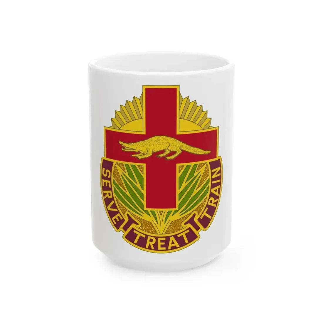 345 Field Hospital (U.S. Army) White Coffee Mug 15oz - Go Mug Yourself