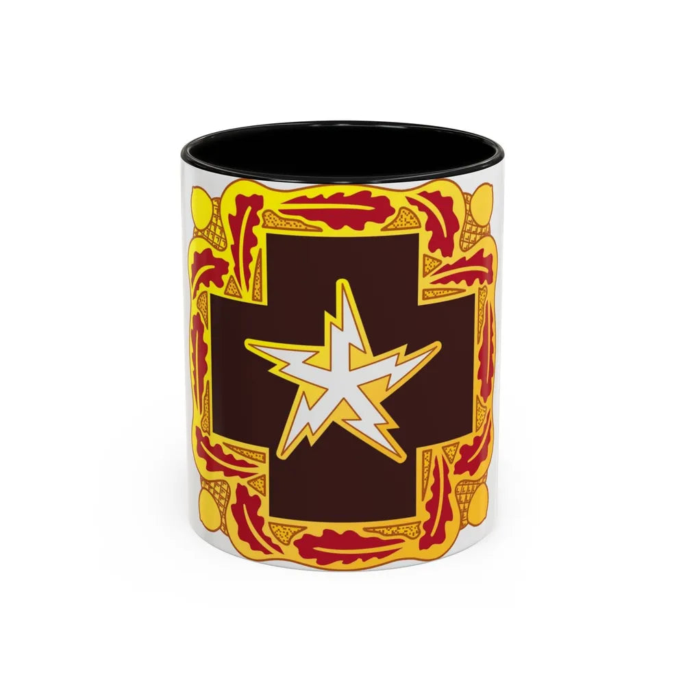 345 Medical Battalion (U.S. Army) Accent Coffee Mug-11oz-Black-Go Mug Yourself