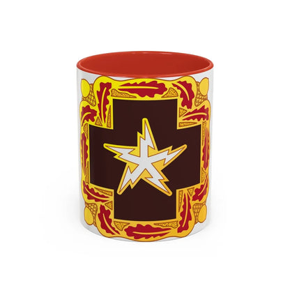 345 Medical Battalion (U.S. Army) Accent Coffee Mug-11oz-Red-Go Mug Yourself