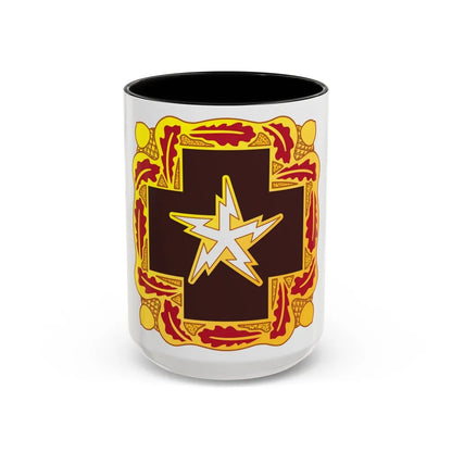 345 Medical Battalion (U.S. Army) Accent Coffee Mug-15oz-Black-Go Mug Yourself