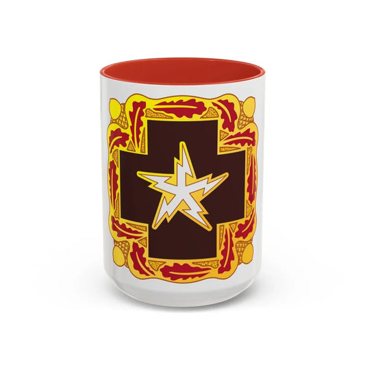 345 Medical Battalion (U.S. Army) Accent Coffee Mug-11oz-Pink-Go Mug Yourself