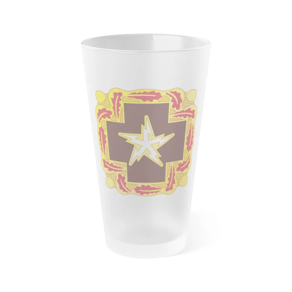 345 Medical Battalion (U.S. Army) Frosted Pint Glass 16oz-Go Mug Yourself