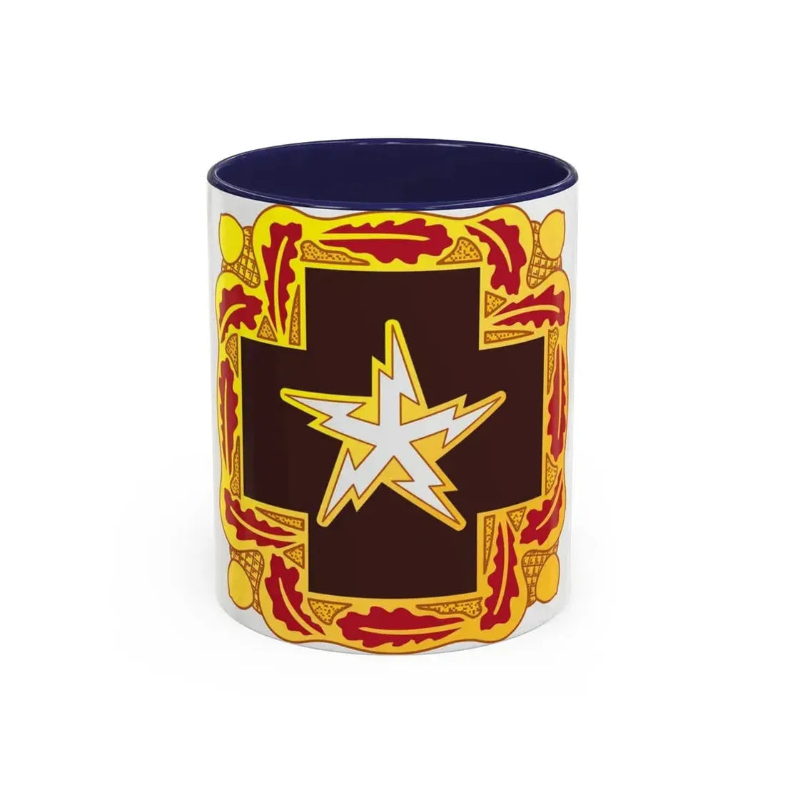 345 Medical Battalion (U.S. Army) Accent Coffee Mug 11oz Navy - Go Mug Yourself