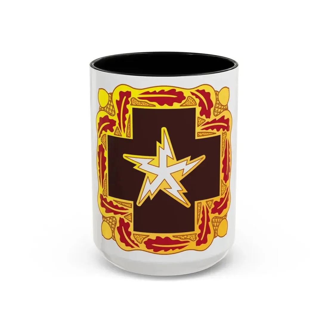 345 Medical Battalion (U.S. Army) Accent Coffee Mug 15oz Black - Go Mug Yourself