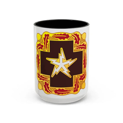 345 Medical Battalion (U.S. Army) Accent Coffee Mug 15oz Black - Go Mug Yourself