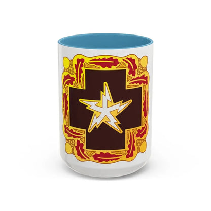 345 Medical Battalion (U.S. Army) Accent Coffee Mug 15oz Light Blue - Go Mug Yourself