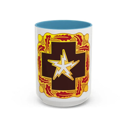 345 Medical Battalion (U.S. Army) Accent Coffee Mug 15oz Light Blue - Go Mug Yourself