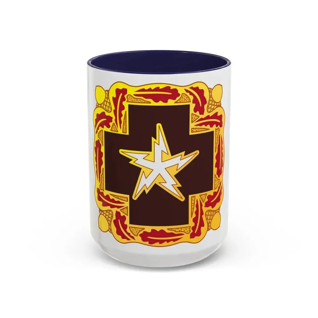 345 Medical Battalion (U.S. Army) Accent Coffee Mug 15oz Navy - Go Mug Yourself