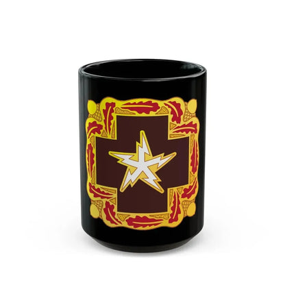 345 Medical Battalion (U.S. Army) Black Coffee Mug 15oz - Go Mug Yourself