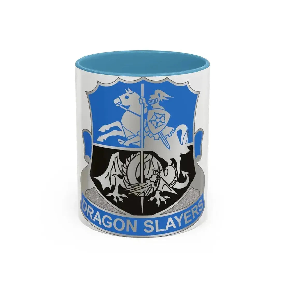 345 Military Intelligence Battalion (U.S. Army) Accent Coffee Mug 11oz Light Blue - Go Mug Yourself