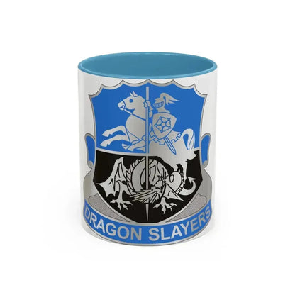345 Military Intelligence Battalion (U.S. Army) Accent Coffee Mug 11oz Light Blue - Go Mug Yourself
