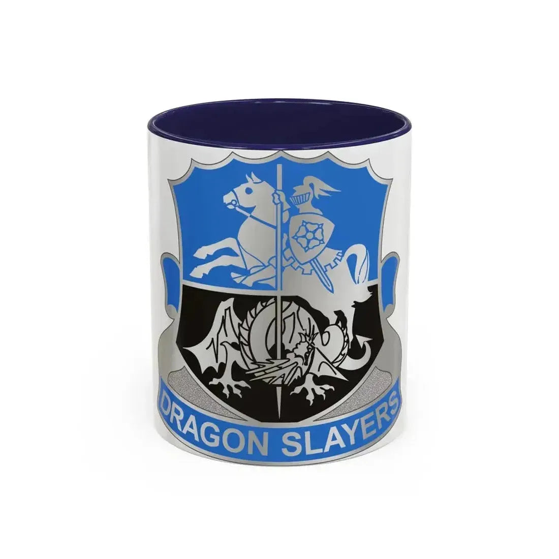 345 Military Intelligence Battalion (U.S. Army) Accent Coffee Mug 11oz Navy - Go Mug Yourself