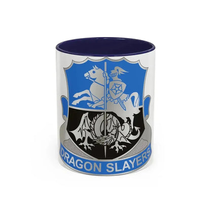 345 Military Intelligence Battalion (U.S. Army) Accent Coffee Mug 11oz Navy - Go Mug Yourself
