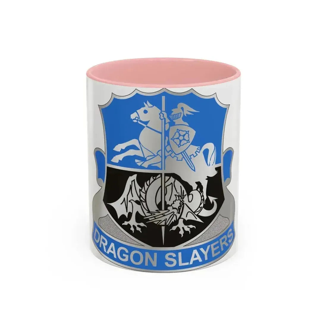 345 Military Intelligence Battalion (U.S. Army) Accent Coffee Mug 11oz Pink - Go Mug Yourself