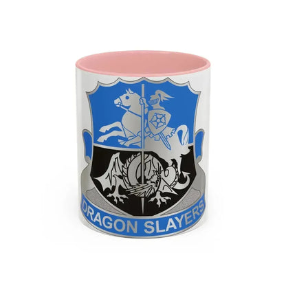 345 Military Intelligence Battalion (U.S. Army) Accent Coffee Mug 11oz Pink - Go Mug Yourself