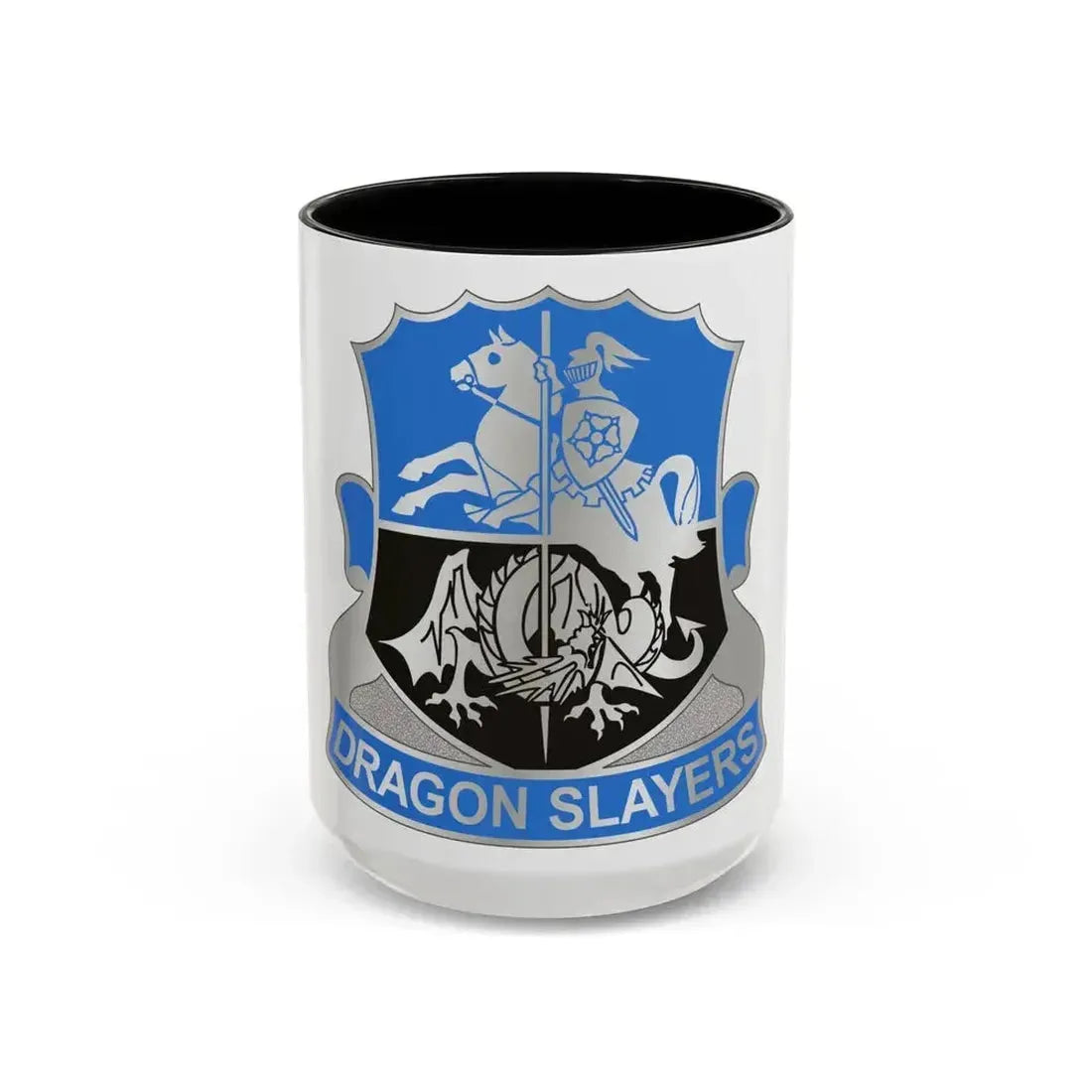 345 Military Intelligence Battalion (U.S. Army) Accent Coffee Mug 15oz Black - Go Mug Yourself