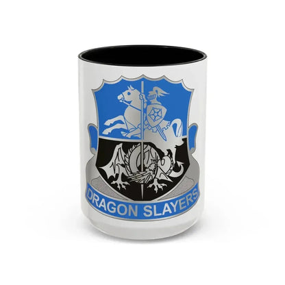 345 Military Intelligence Battalion (U.S. Army) Accent Coffee Mug 15oz Black - Go Mug Yourself