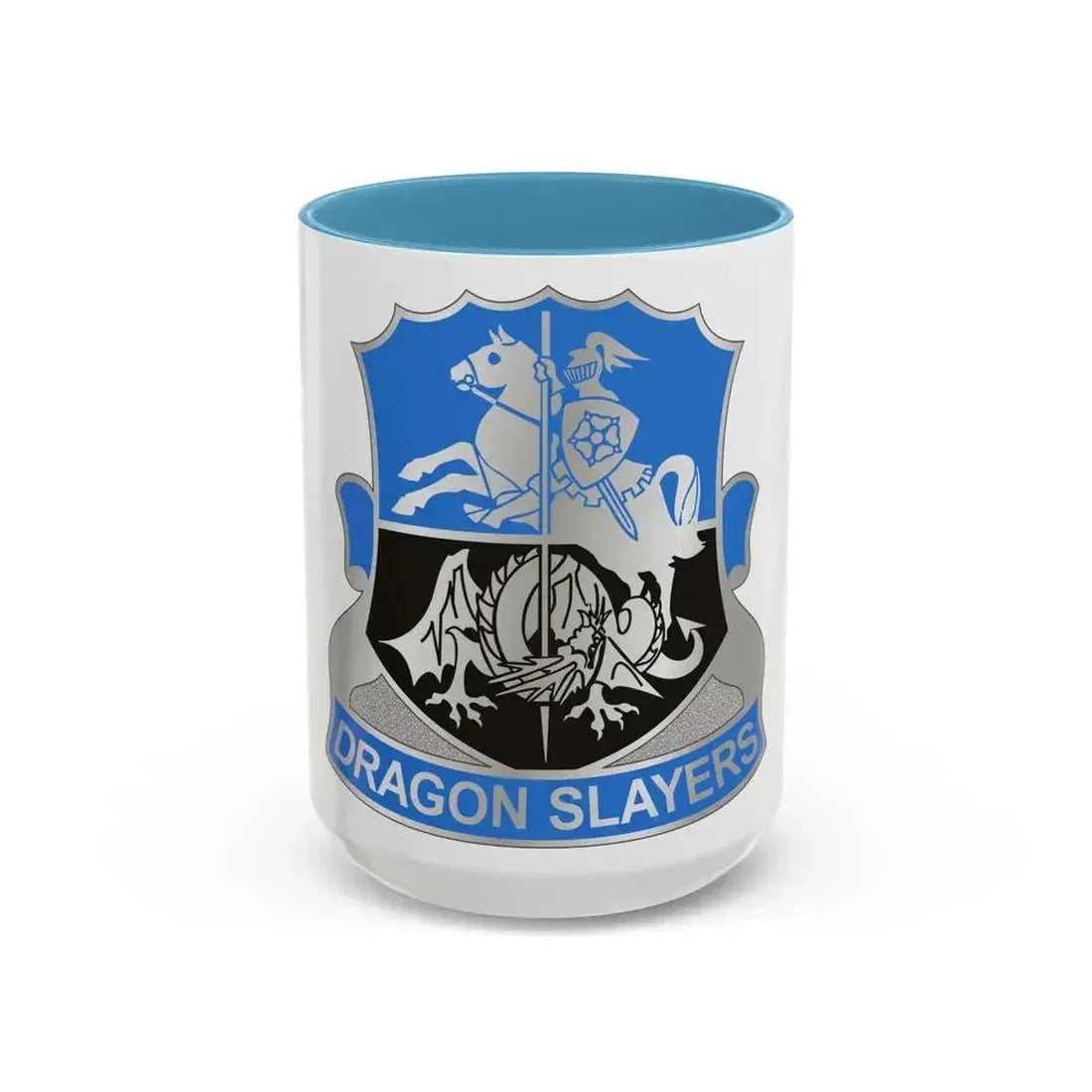 345 Military Intelligence Battalion (U.S. Army) Accent Coffee Mug 15oz Light Blue - Go Mug Yourself