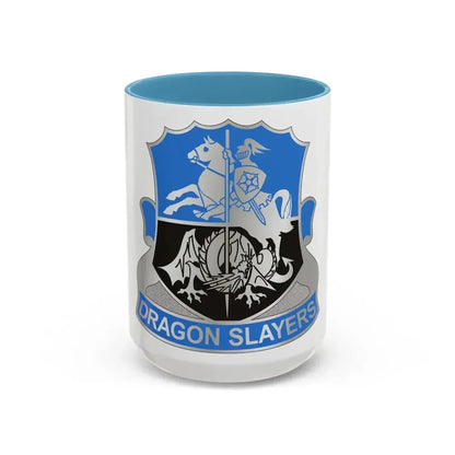 345 Military Intelligence Battalion (U.S. Army) Accent Coffee Mug 15oz Light Blue - Go Mug Yourself