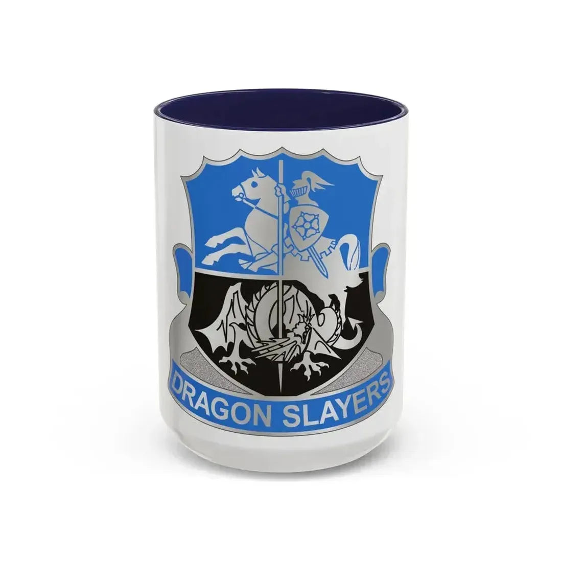 345 Military Intelligence Battalion (U.S. Army) Accent Coffee Mug 15oz Navy - Go Mug Yourself