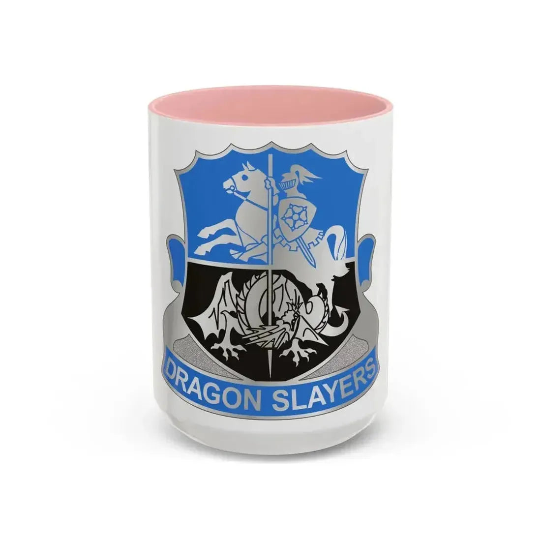 345 Military Intelligence Battalion (U.S. Army) Accent Coffee Mug 15oz Pink - Go Mug Yourself